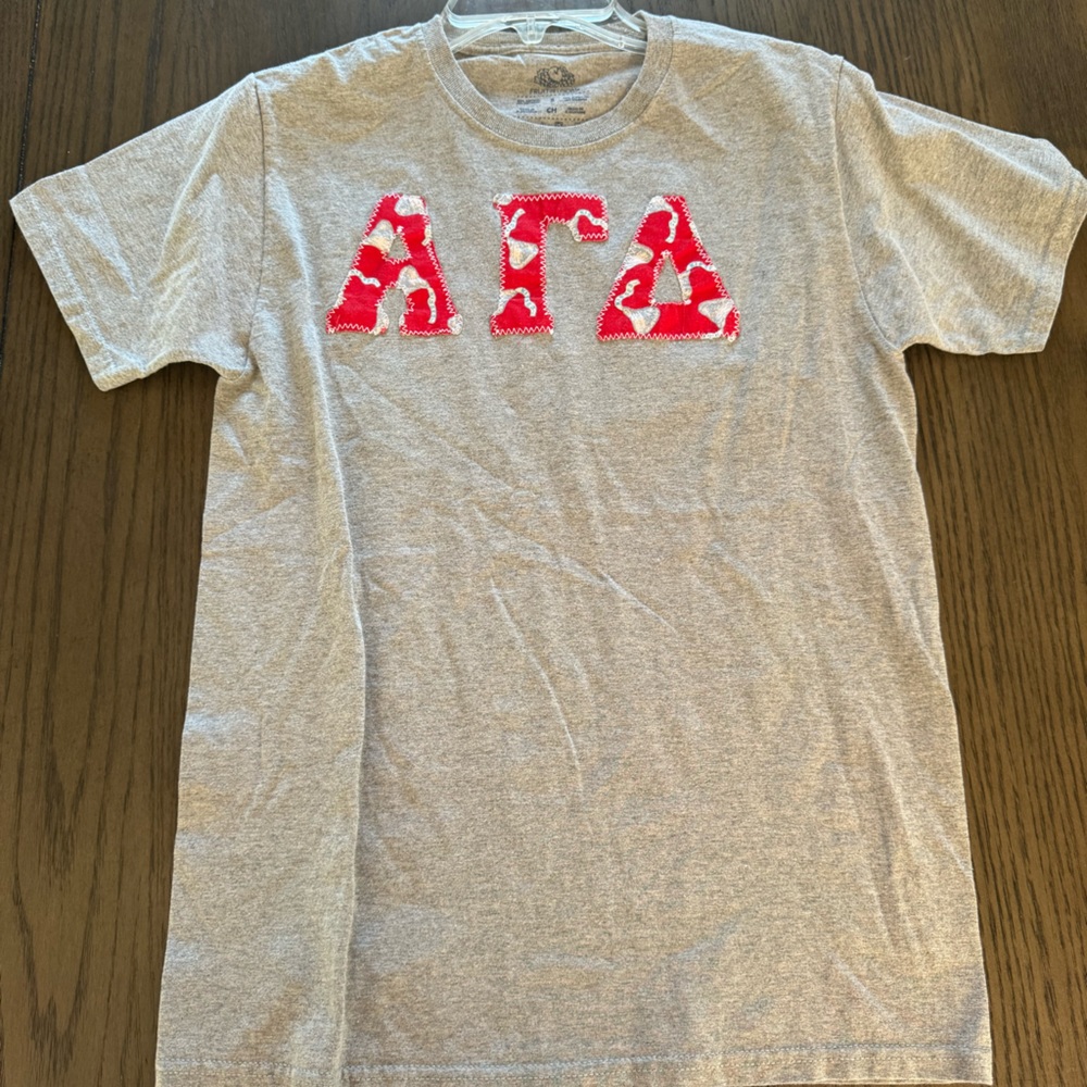 Embroidered Alpha Gamma Delta T-Shirt | AGD | ΑΓΔ